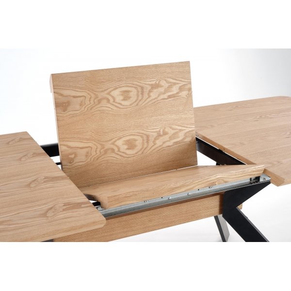 Table  manger Bermuda 160-220 cm - Chne/noir