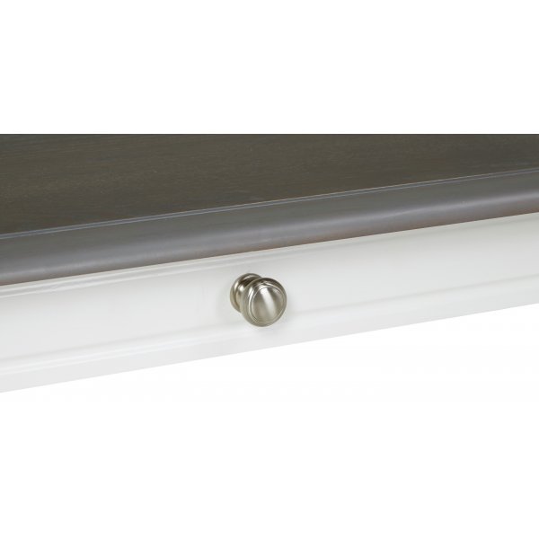 Alexandra soffbord 80 x 80 cm - Vit/grå vintage Alexandra soffbord 80 x 80 cm - Vit/grå vintage