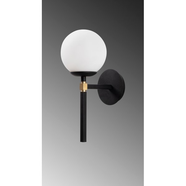 Gondola wandlamp 3041 - Zwart/wit