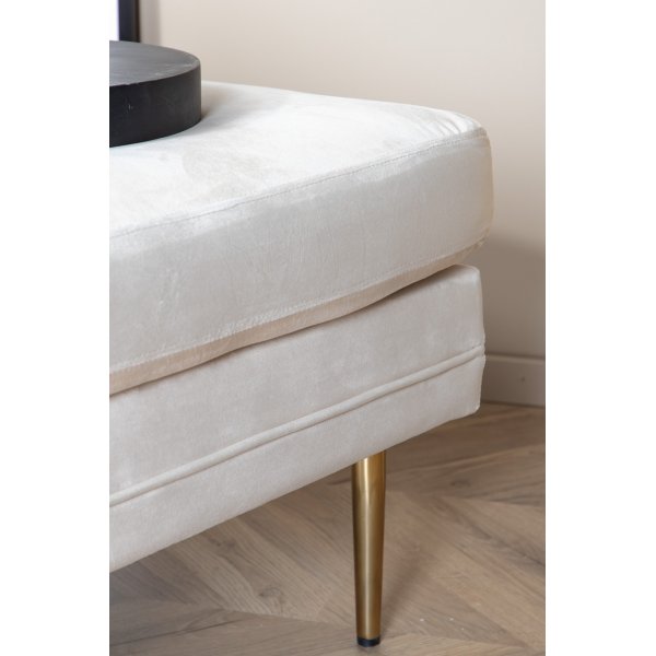 Pouf Savanna - Velours beige Pouf Savanna - Velours beige