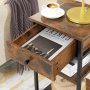 Ina sngbord - Brun/svart