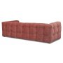 Nova 3-sits soffa - Mrkrosa sammet