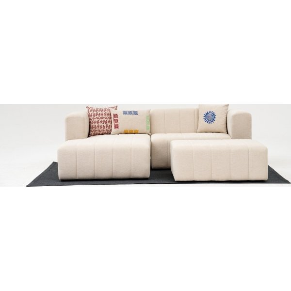 Beyza mini divansoffa v�nster - Cream