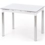 Aldona matbord 96-142 cm - Vit/krom