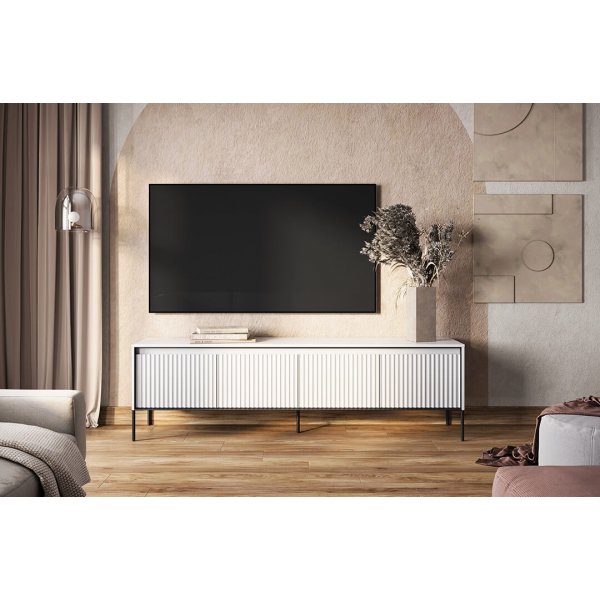 Banc média Trend L193 cm - Blanc/noir Banc média Trend L193 cm - Blanc/noir