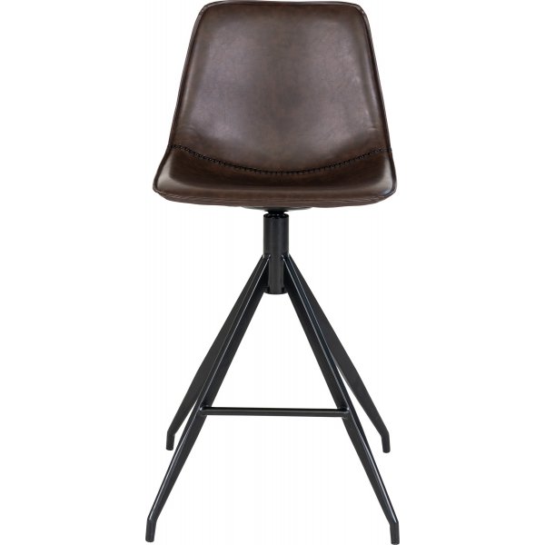Tabouret de bar Monaco - PU marron