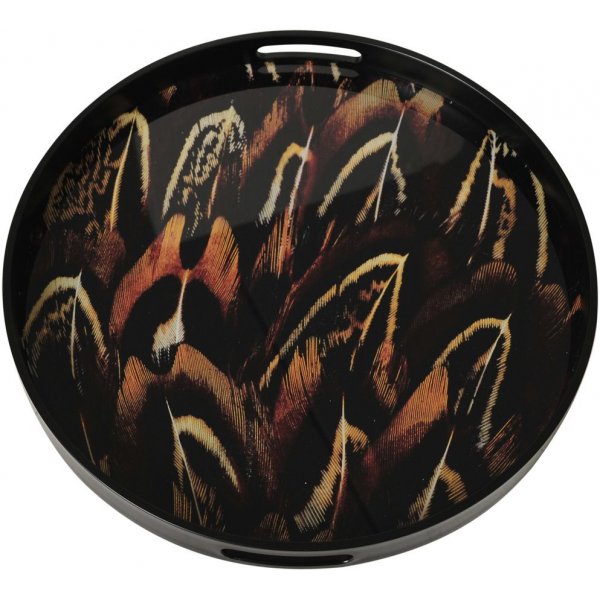 Plateau de service Robin - Noir/marron