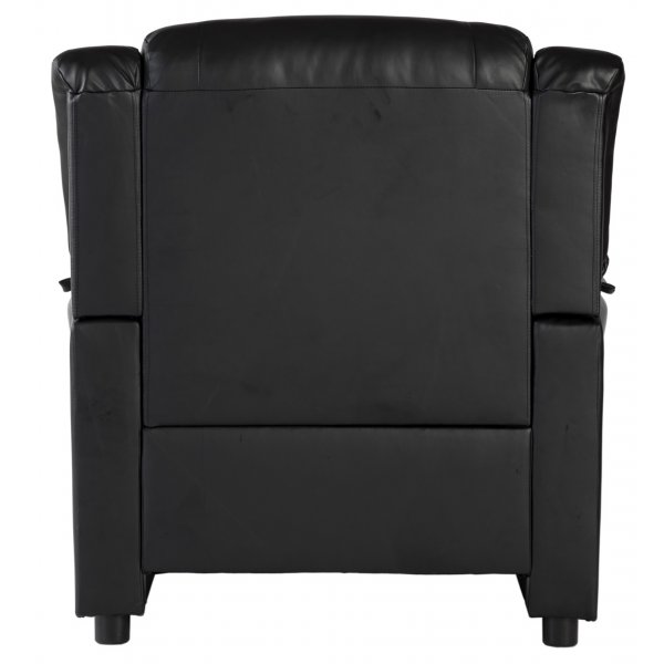 Vera fåtölj i svart PU + Möbelvård Läderskydd Vera fåtölj i svart PU + Möbelvård Läderskydd