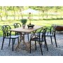 Matgrupp Salt teak: Klaffbord i teak inklusive 4 st Thornet karmstolar