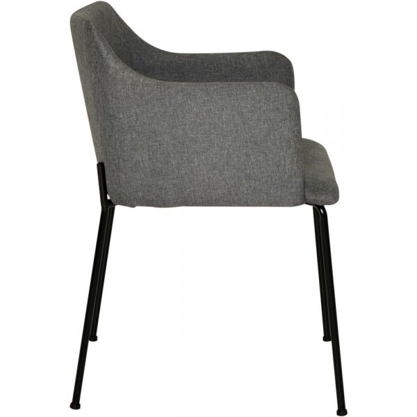 Faron karmstol - Gr/svart