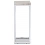 Accent sngbord/piedestal 65 - Vit / beige
