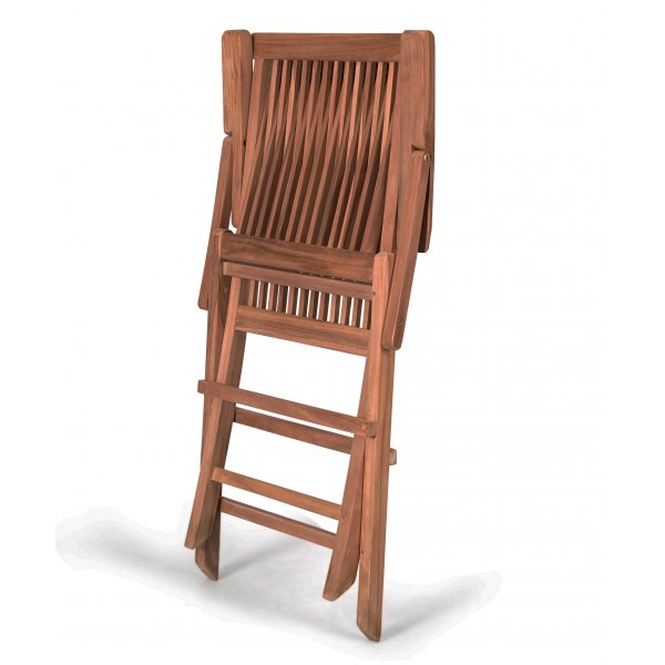 Utegrupp: 6 stolar och matbord 210 x 90 cm teak - Salt