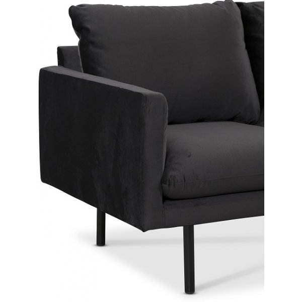 Carolina 3-sits soffa - Antracit sammet Carolina 3-sits soffa - Antracit sammet