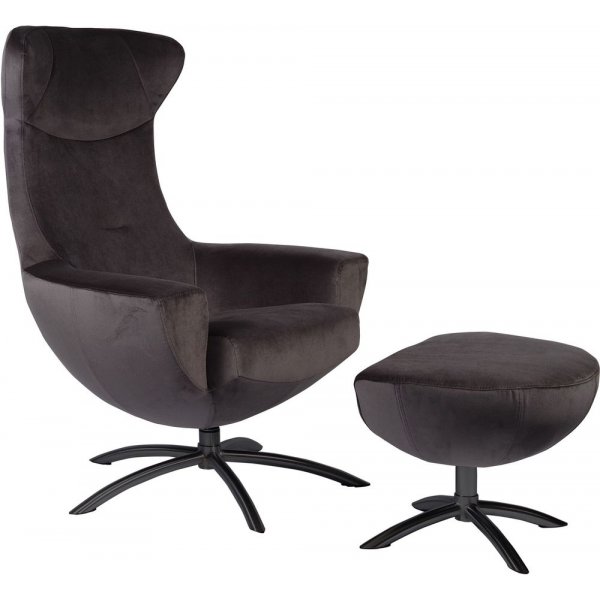 Hjellegjerde Baloo f�t�lj - Grafit/svart