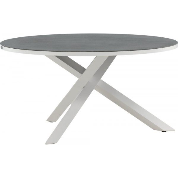 Copacabana matbord 140 cm - Gr/Vit