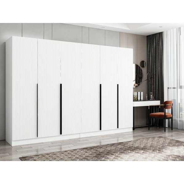 Cikani kledingkast 270x52x210 cm, variant B - Wit Cikani kledingkast 270x52x210 cm, variant B - Wit