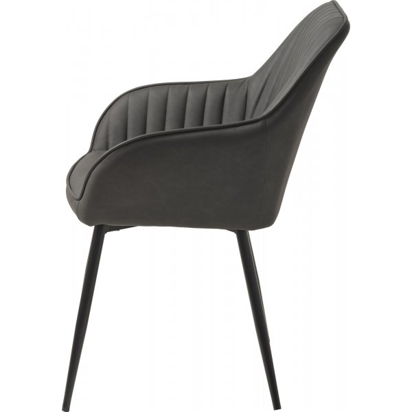 Boston Fauteuil in grijs PU Boston Fauteuil in grijs PU
