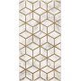 Diamond Cube Guld - 80x300 cm