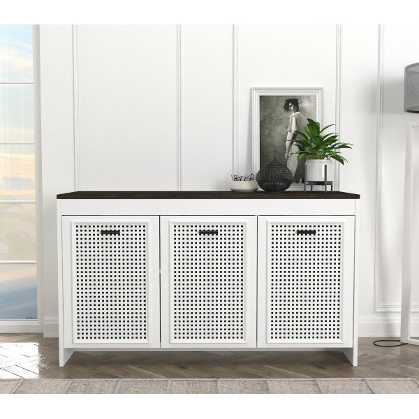 Done skänk - Vit/mörkbrun Done skänk - Vit/mörkbrun