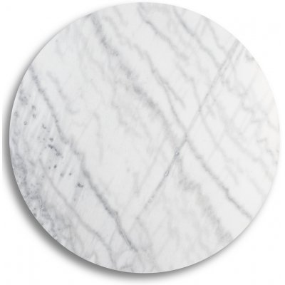 Zoo matbord i marmor 105 cm - Vit / Ljus Marmor