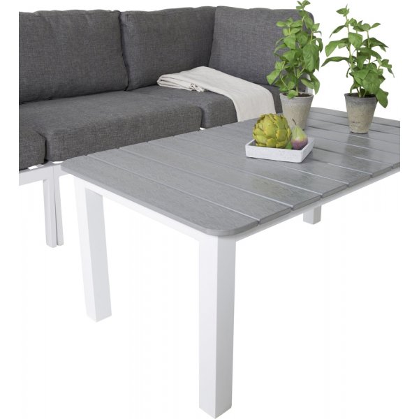 Copacabana loungegrupp - Vit/Gr