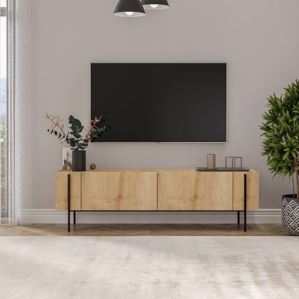 Herman TV-bänk - Safir ek Herman TV-bänk - Safir ek