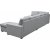 Solna XL U-soffa med frvaring 367 cm - Ljusgr + Mbelvrdskit fr textilier