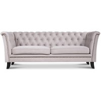 Milton Chesterfield 2-sits - Beige Sammet Milton Chesterfield 2-sits - Beige Sammet