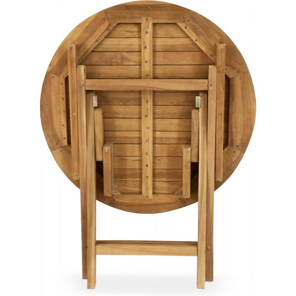 Grunnebo vikbart runt matbord 80 cm - Teak Grunnebo vikbart runt matbord 80 cm - Teak