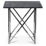 Paladium Lampbord i marmor 55 x 55 cm - Krom / Gr marmor