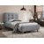 Cadre de lit Tiffany gris 90x200 cm + Pieds de meubles