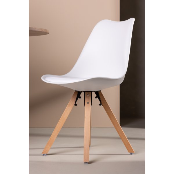 Chaise de salle  manger Zeno - Naturel/blanc
