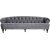 Oxford deluxe 3-sits soffa i Gr sammet