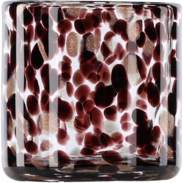 Glora lykta Ø8 cm - Svart/Vit Glora lykta Ø8 cm - Svart/Vit