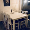 Kundbild Mellby matbord 180x95 cm - Vit