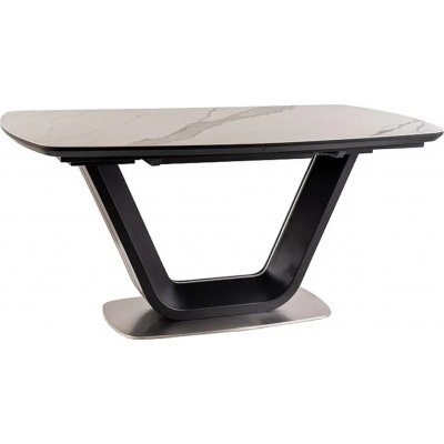 Bumbi matbord 160-220 cm - Vit/svart