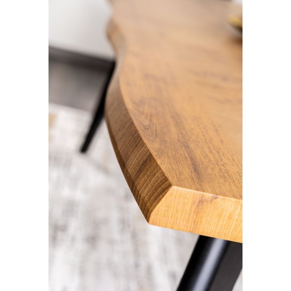 Table à manger Fresno 120-180 cm - Chêne artisanal/noir Table à manger Fresno 120-180 cm - Chêne artisanal/noir