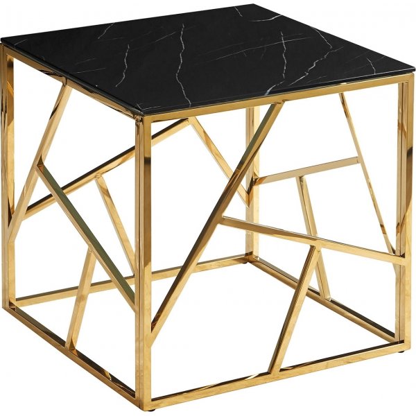Leavitt soffbord 55 cm - Svart/guld