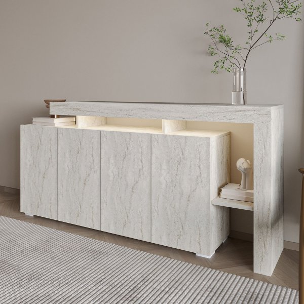 Sideboard Bellan 170 cm - Travertin