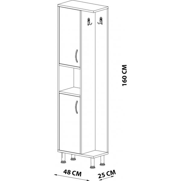 Grande armoire - Blanc Grande armoire - Blanc