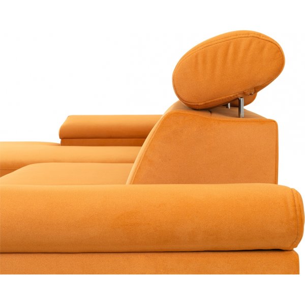 Santi slaapbank links - Oranje Santi slaapbank links - Oranje