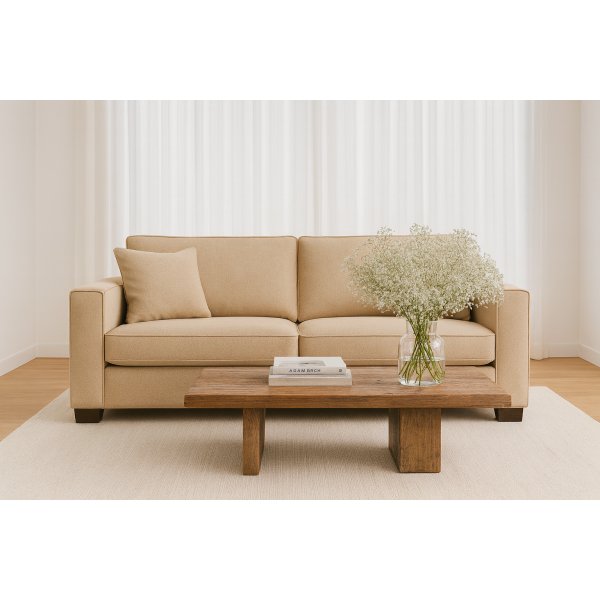 Mozart 2-sits soffa - Grbeige