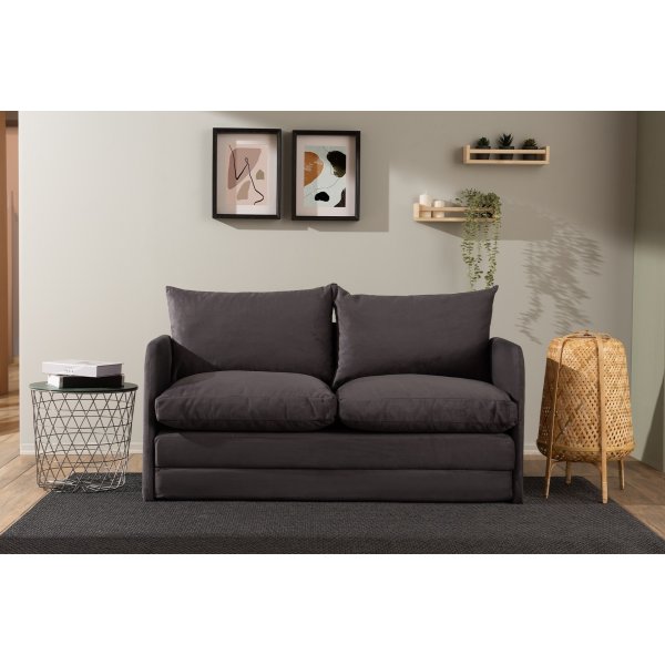 Saga 2-sits bäddsoffa XL - Grå Saga 2-sits bäddsoffa XL - Grå