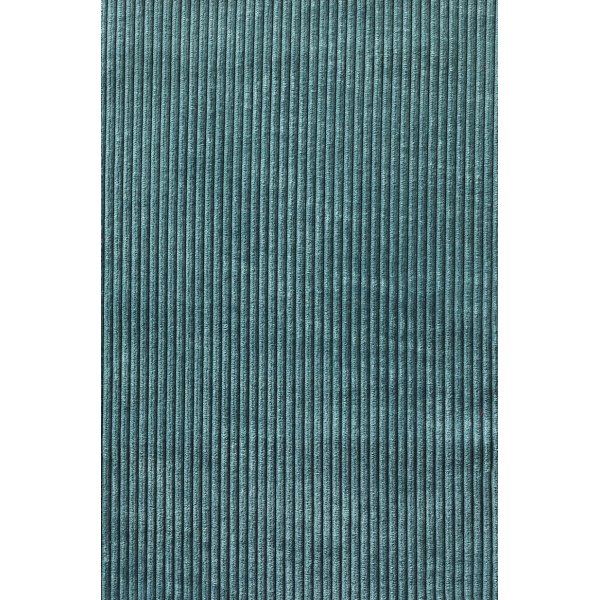 Chaise Aero en velours ctel turquoise