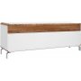 Livia mediabnk B150 cm - Vit/Tr
