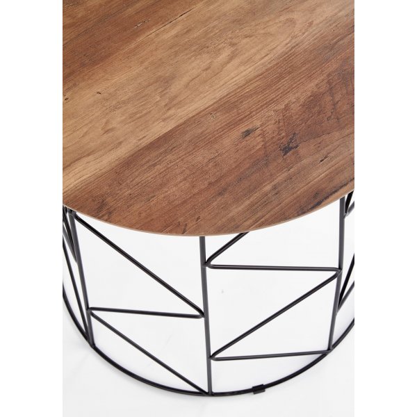 Table basse Aubergine Ø50 cm - Noyer/noir Table basse Aubergine Ø50 cm - Noyer/noir