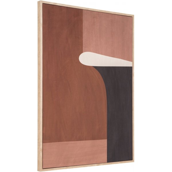 Tableau sur toile Cape Town 50 x 70 cm - Marron/Noir