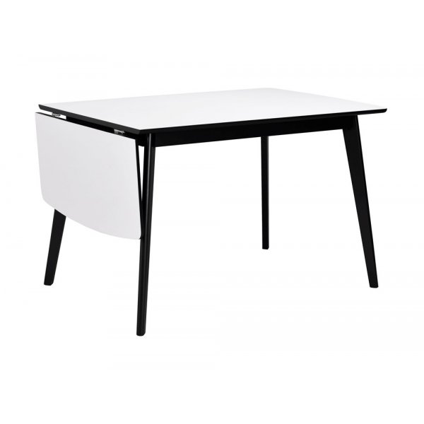 Orson klaffbord 120x80 - Vit/svart