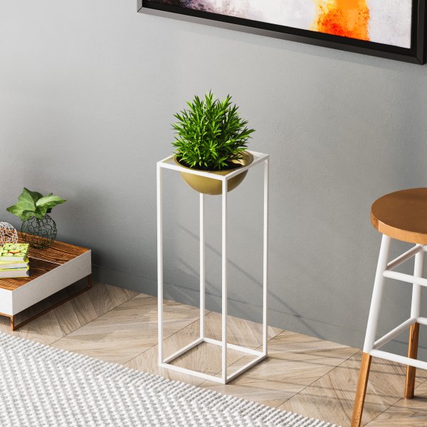 Pot Plato 21 - Blanc/or