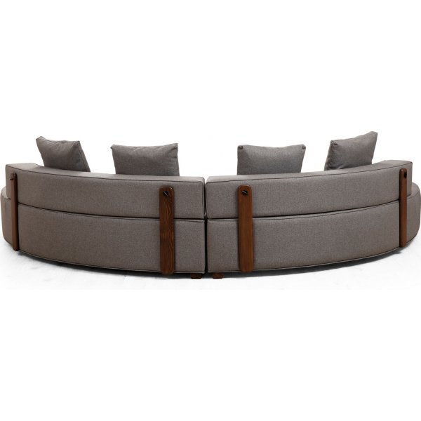 Canapé en U Gloria 360 cm - Gris Canapé en U Gloria 360 cm - Gris